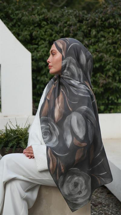 VALERIA DESEN ŞAL GRİ