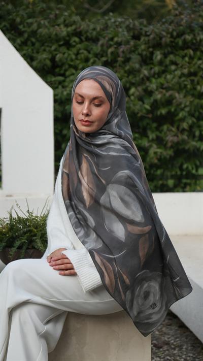 VALERIA DESEN ŞAL GRİ