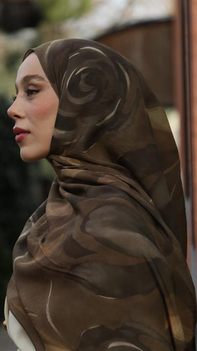 VALERIA DESEN ŞAL ZEYTİN YEŞİL