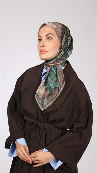 VELMORA DESEN EŞARP KOYU TAŞ