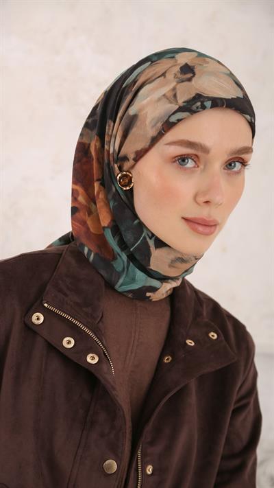 VELMORA DESEN EŞARP SİYAH