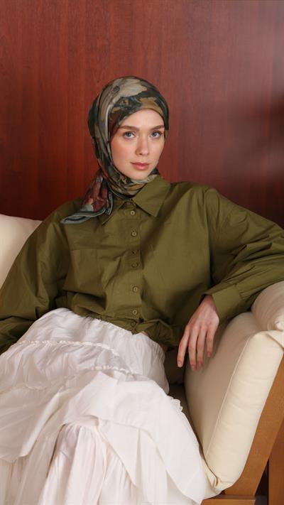 VELMORA DESEN EŞARP YEŞİL