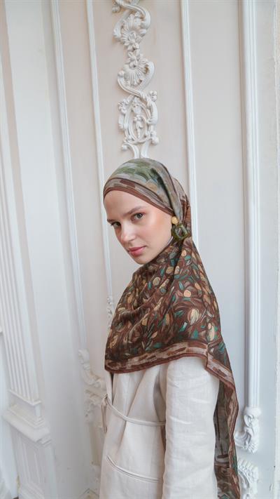 VINSA DESEN ŞAL KAHVE-4