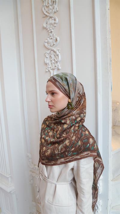 VINSA DESEN ŞAL KAHVE-4