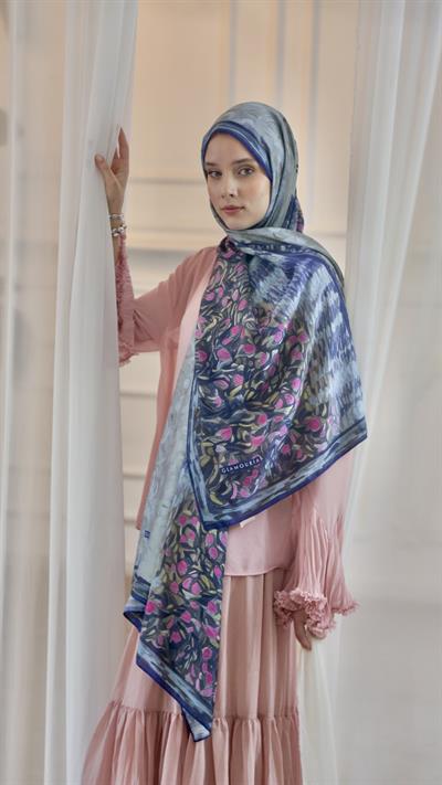VINSA DESEN ŞAL LACİVERT-7