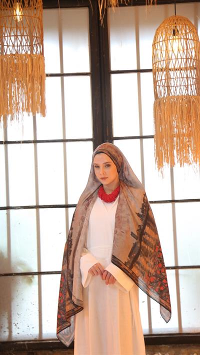 VINSA DESEN ŞAL SİYAH-5