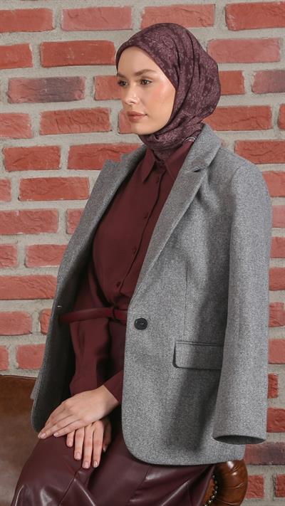 VİNTAGE DESEN EŞARP MÜRDÜM