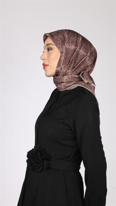 VİNTAGE DESEN EŞARP PEMBE
