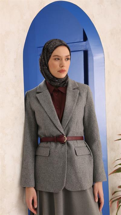 VİNTAGE DESEN EŞARP SİYAH