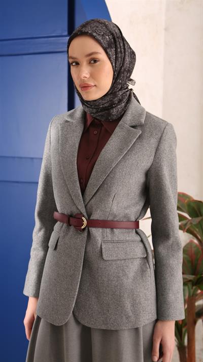 VİNTAGE DESEN EŞARP SİYAH