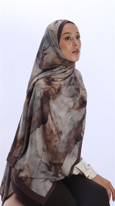 WHİSPER DESEN ŞAL KAHVE-2