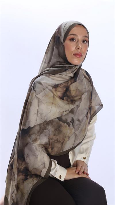 WHİSPER DESEN ŞAL YEŞİL-4