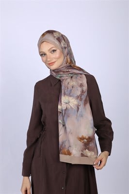 Wildflower Desen Şal-Bej