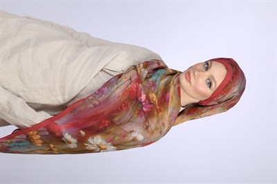 Wildflower Desen Şal-Pembe