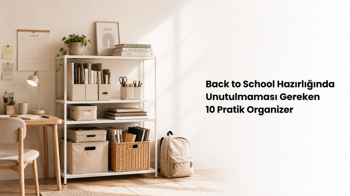 Back to School Hazırlığında Unutulmaması Gereken 10 Pratik Organizer