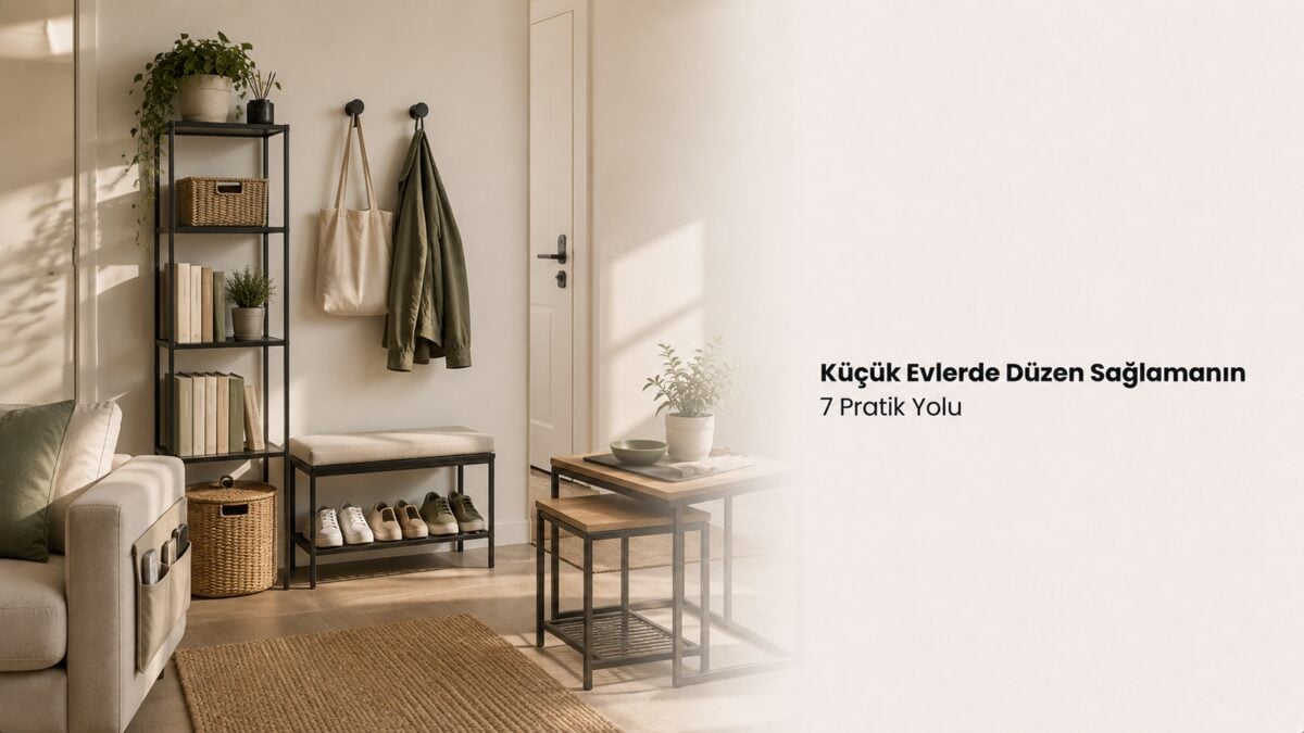 Küçük Evlerde Düzen Sağlamanın 7 Pratik Yolu