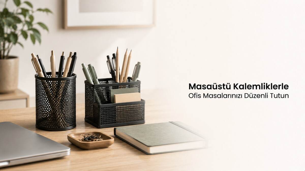 Masaüstü Kalemliklerle Ofis Masalarınızı Düzenli Tutun