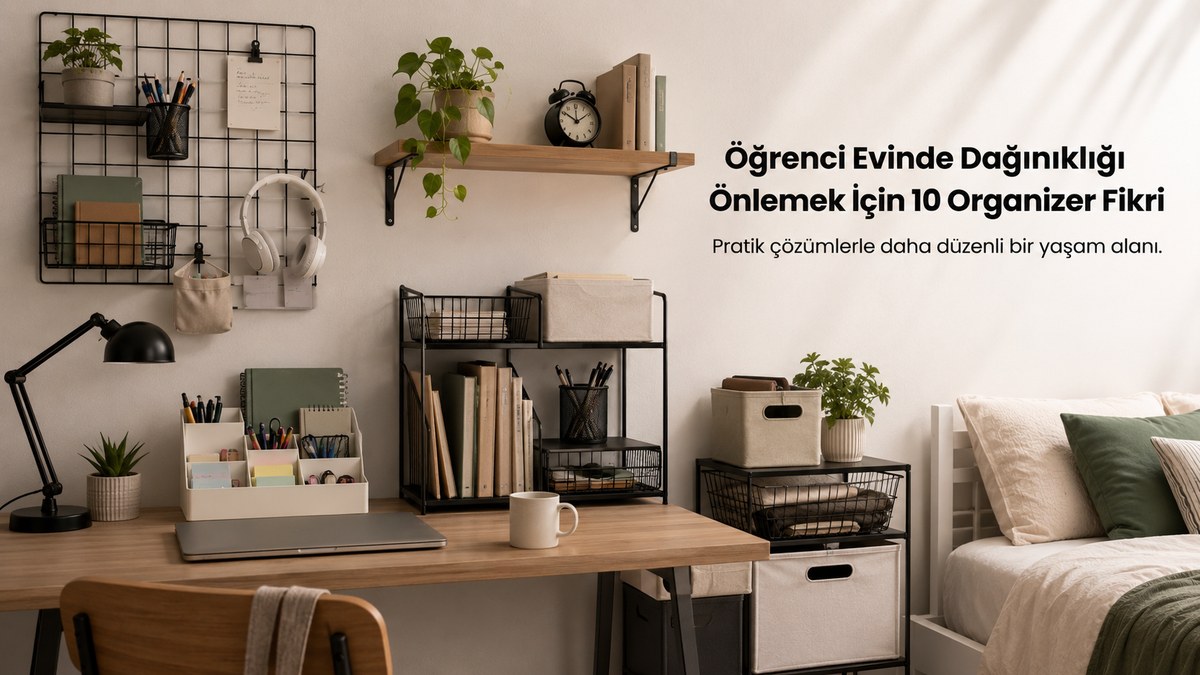 Öğrenci Evinde Dağınıklığı Önlemek İçin 10 Organizer Fikri