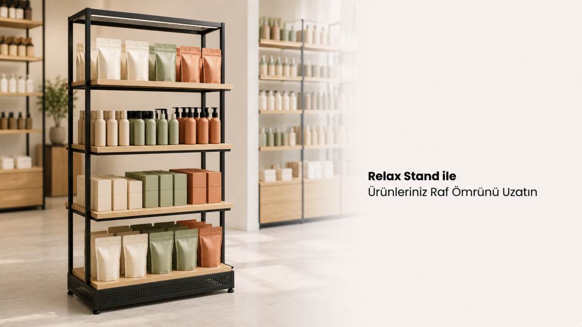 Relax Stand ile Ürünleriniz Raf Ömrünü Uzatın