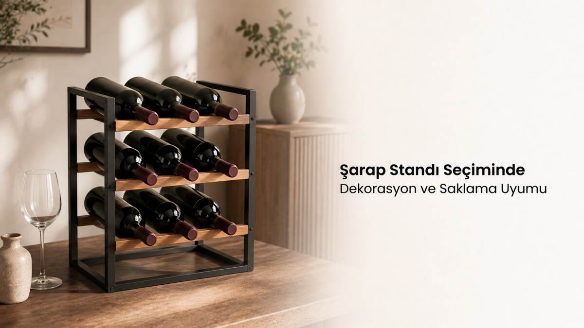Şarap Standı Seçiminde Dekorasyon ve Saklama Uyumu