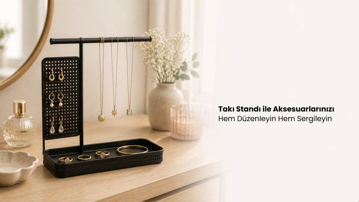 Takı Standı ile Aksesuarlarınızı Hem Düzenleyin Hem Sergileyin