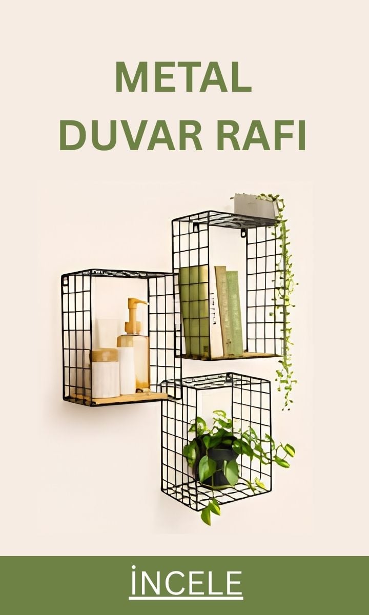 Metal Duvar Rafı