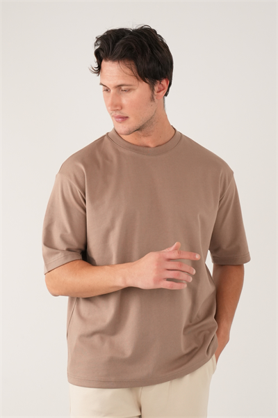 Bisiklet Yaka Vizon T-Shirt