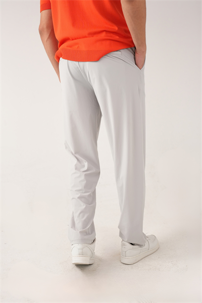 Gri Stretch Relaxed Fit Pantolon
