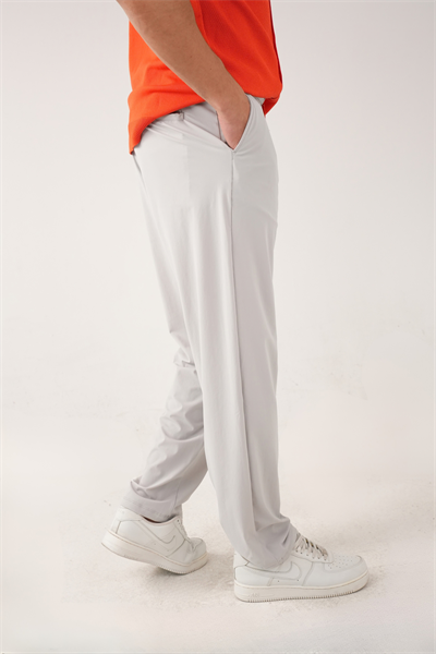 Gri Stretch Relaxed Fit Pantolon