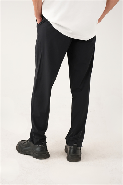 Lacivert Stretch Relaxed Fit Pantolon