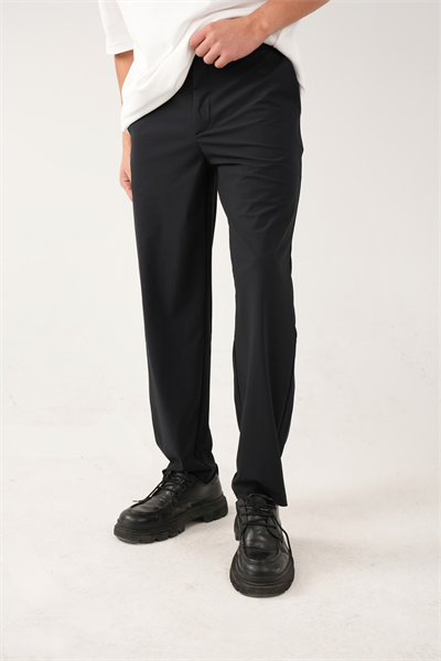 Lacivert Stretch Relaxed Fit Pantolon