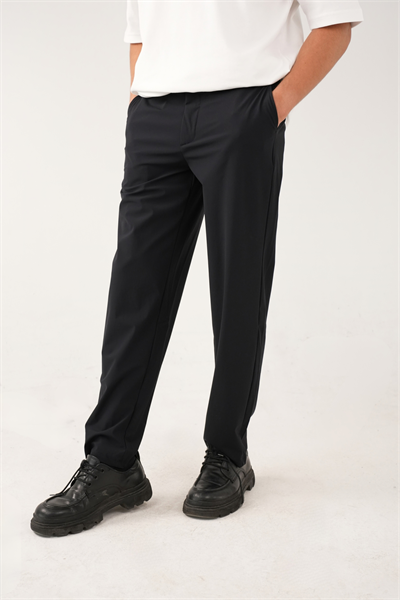 Lacivert Stretch Relaxed Fit Pantolon