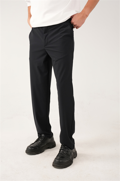 Lacivert Stretch Relaxed Fit Pantolon