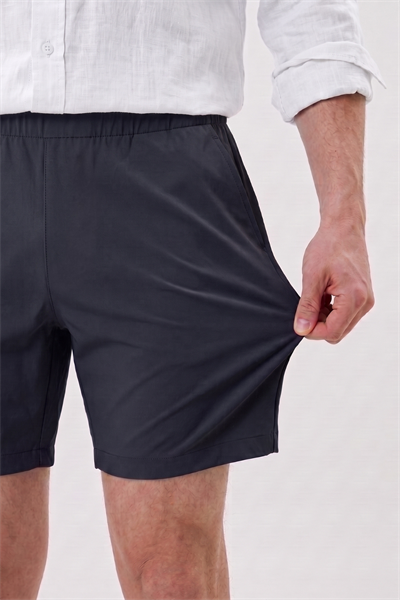Lacivert Stretch Relaxed Fit Şort