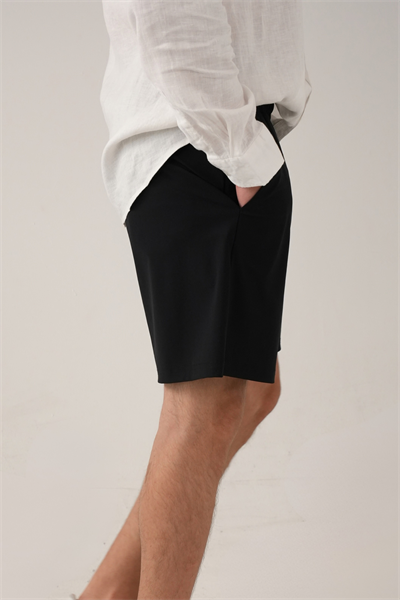 Lacivert Stretch Relaxed Fit Şort