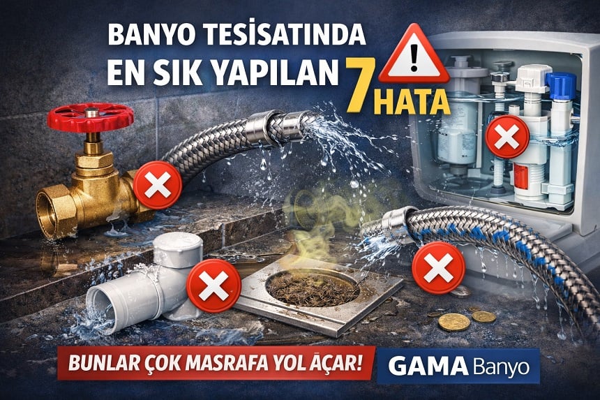 Banyo Tesisatında En Sık Yapılan 7 Hata