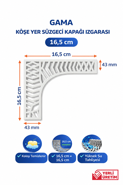 Köşe Balkon Süzgeci Izgarası 