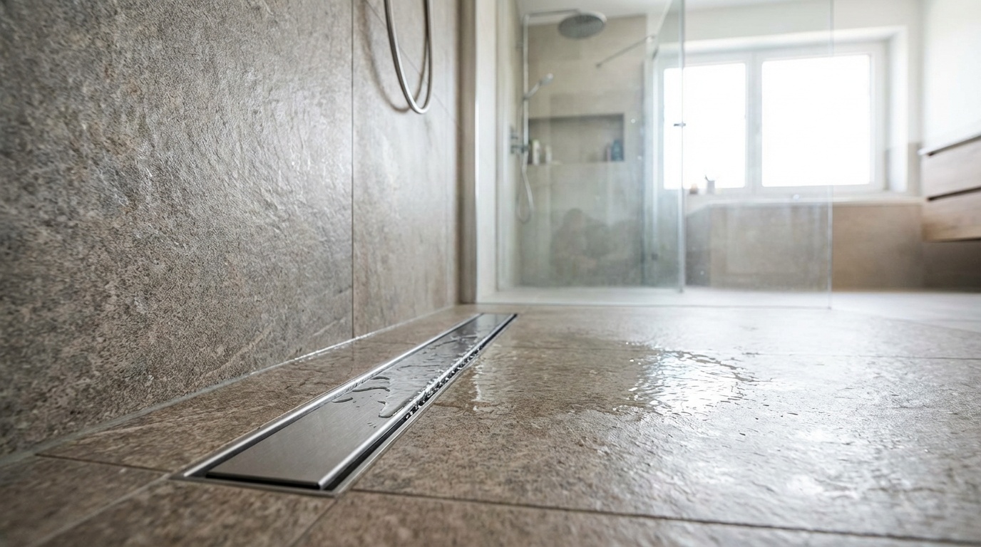duş altı,yer süzgeci,banyo dekorasyonu