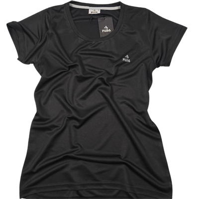 FUBA KADIN 0 YAKA TİŞÖRT SİYAH