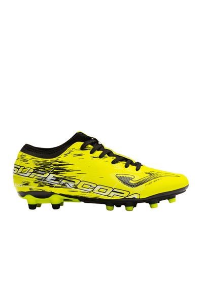 JOMA SUPERCOPA 2301 BLACK LEMON FLUOR FIRM GROUND Krampon ve Halı Saha Ayakkabısı