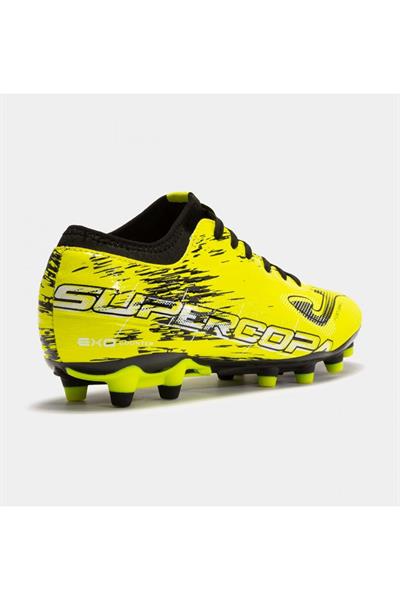 JOMA SUPERCOPA 2301 BLACK LEMON FLUOR FIRM GROUND Krampon ve Halı Saha Ayakkabısı