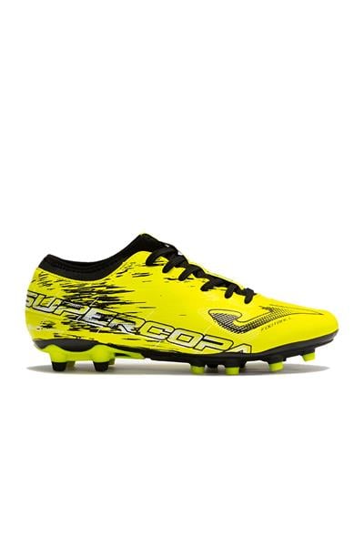 JOMA SUPERCOPA 2309 LEMON FLUOR BLACK FIRM GROUND Krampon ve Halı Saha Ayakkabısı