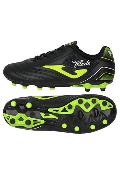 JOMA TOLEDO JR 2501 BLACK FIRM GROUND Çocuk Krampon ve Halı Saha Ayakkabısı