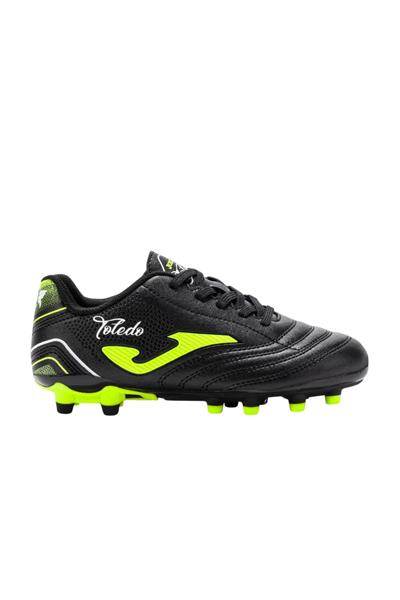 JOMA TOLEDO JR 2501 BLACK FIRM GROUND Çocuk Krampon ve Halı Saha Ayakkabısı