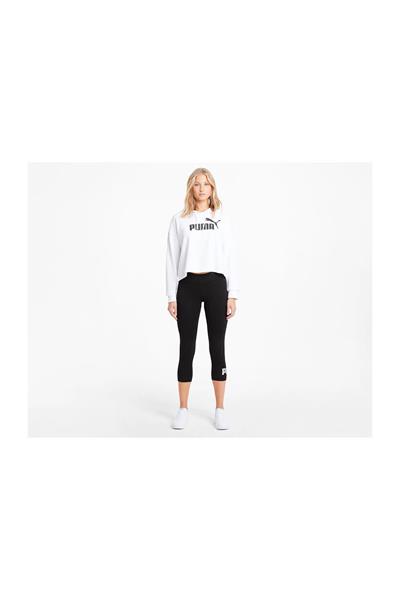 PUMA ESS 3/4 LOGO LEGGINGS Giyim Kadın