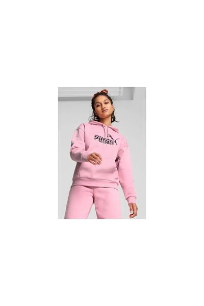 PUMA ESS+ ANIMAL HOODIE FL SWEATSHIRT Giyim Kadın