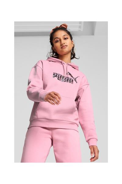 PUMA ESS+ ANIMAL HOODIE FL SWEATSHIRT Giyim Kadın