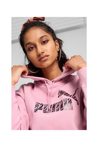 PUMA ESS+ ANIMAL HOODIE FL SWEATSHIRT Giyim Kadın