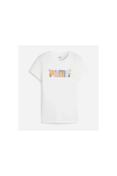 PUMA ESS+ GRAPHIC TEE Giyim Kadın