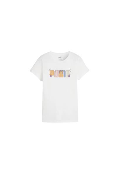 PUMA ESS+ GRAPHIC TEE Giyim Kadın